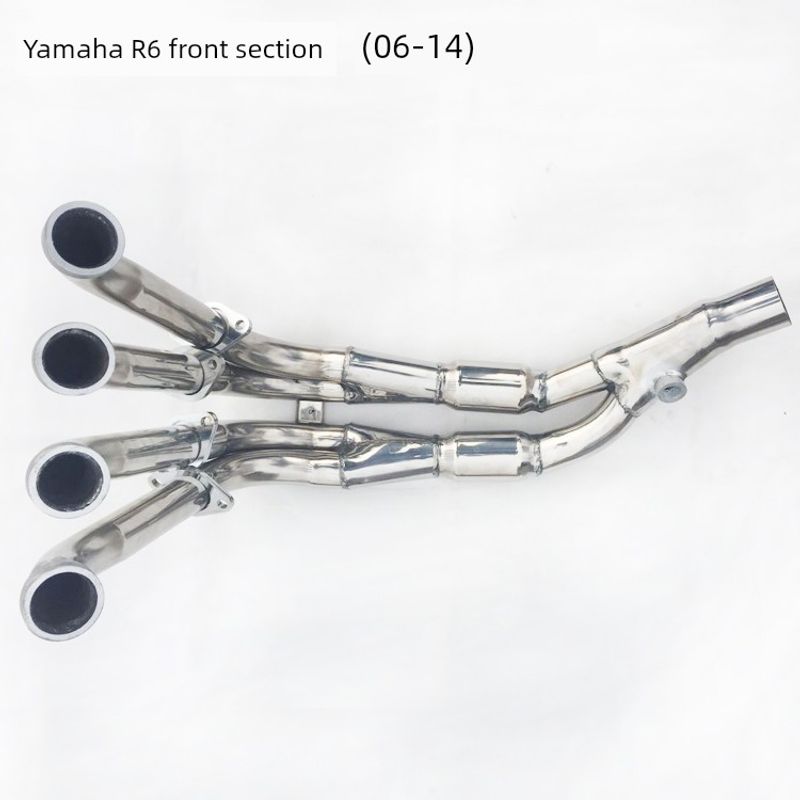 

Applicable to 06-18 YZF-R6 Motorcycle Restoration Titanium Alloy Front YZF R6 Whole Paragraph Fried Street Exhaust Pipe R6 Integrated Front Section (06-16)