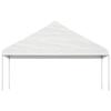 VidaXL Belvédère avec toit blanc 5,88x2,23x3,75 m polyéthylène, tente de fête, chapiteau, abri à auvent 362639