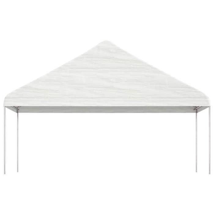 VidaXL Belvédère avec toit blanc 5,88x2,23x3,75 m polyéthylène, tente de fête, chapiteau, abri à auvent 362639