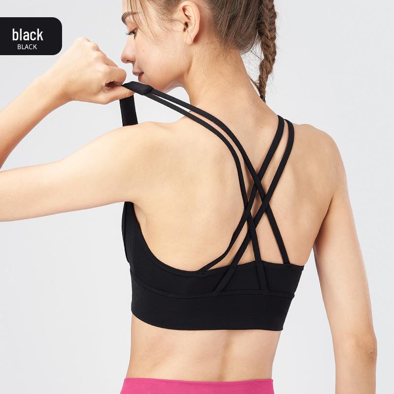 

Женский топ для йоги Nuls Bare Feel с нагрудными вкладышами - Спортивный бюстгальтер с перекрестной спинкой, ударопрочный, для фитнеса высокой интенсивности Large