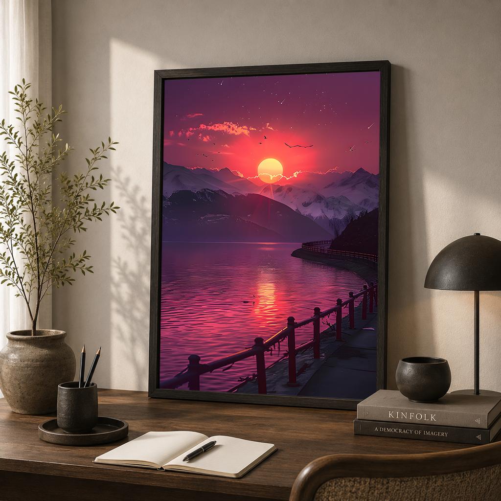 Landscape Wall Art Fantasy Natural Canvas Painting Modern Style Poster Prints for Living Room Wall Decor