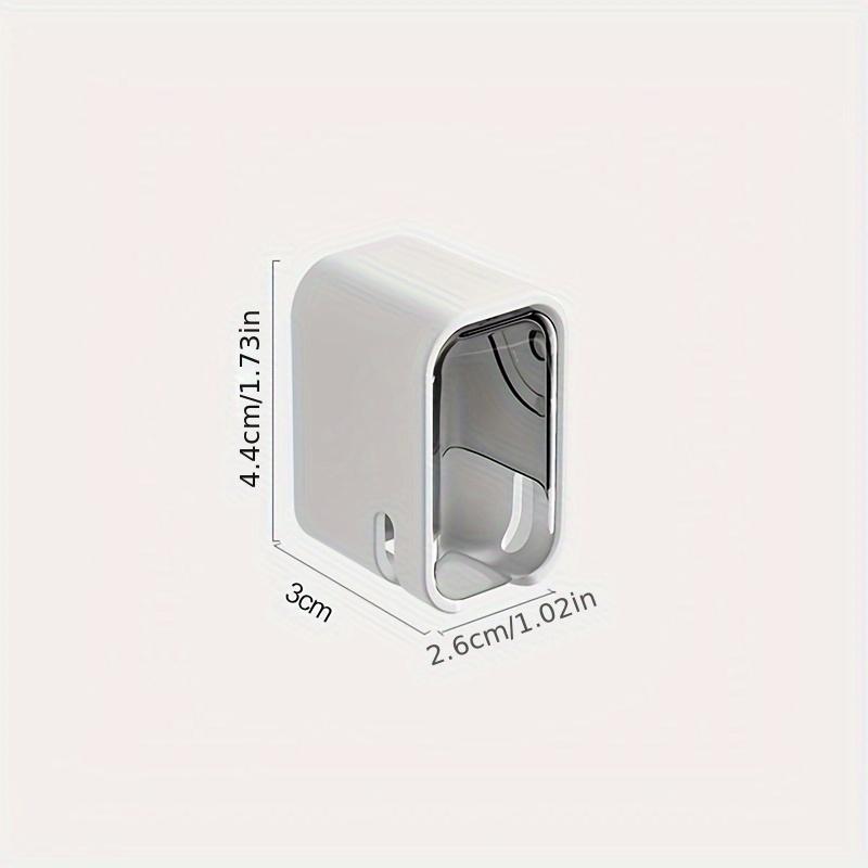 2pcs Wall-Mounted Toothbrush Holders with Covers | No-Drill Installation, Multi-Compartment Organizer for Bathroom Hygiene | Modern Bathroom Accessory