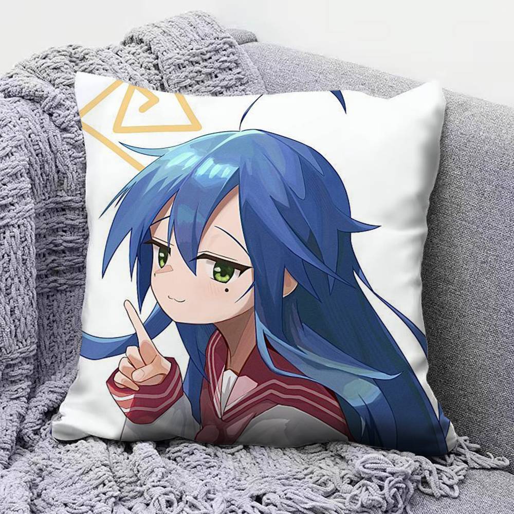 Izumi Konata Lucky Star Anime Girl Home Sofa Cushion Covers and Aecorative Custom Pillow Covers