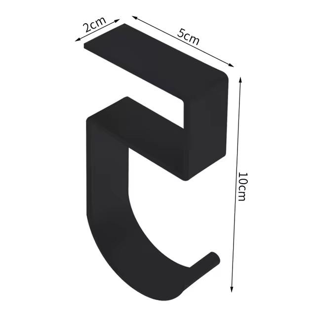 

Портативный подвесной крючок для сумки, студенческий стол, боковая подвесная сумка, съемные держатели для мобильных сумок, многофункциональный настольный крючок чёрный