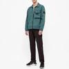 STONE ISLAND Zip Pocket Overshirt Petroleum Men Tops Blue 7415117WN-V0157