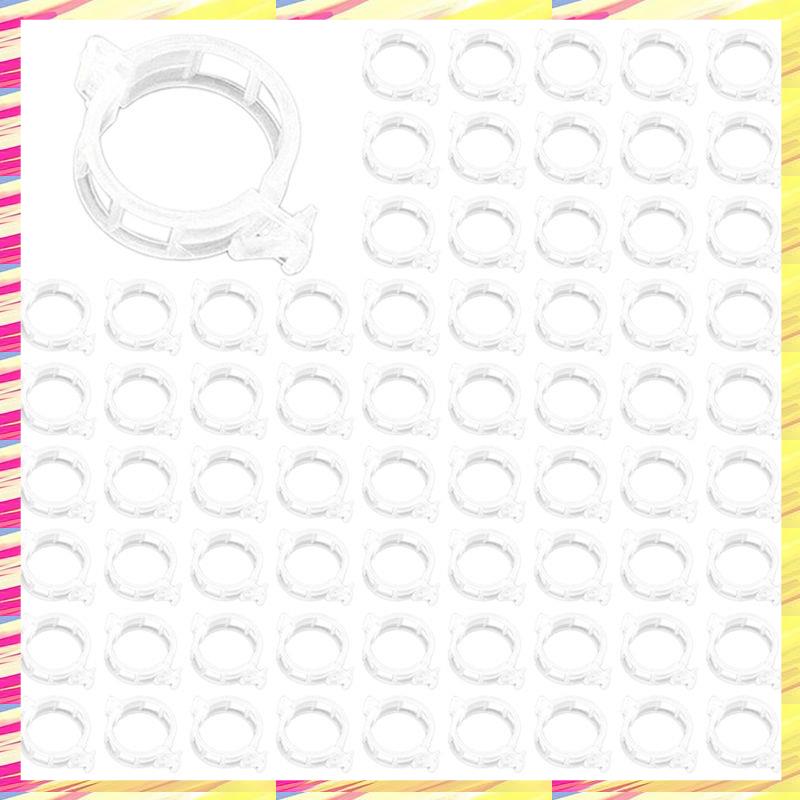 ABJJ 200 PCS Plant Support Clips Reusable Plastic For Vegetable Tomato Garden Supplies,B