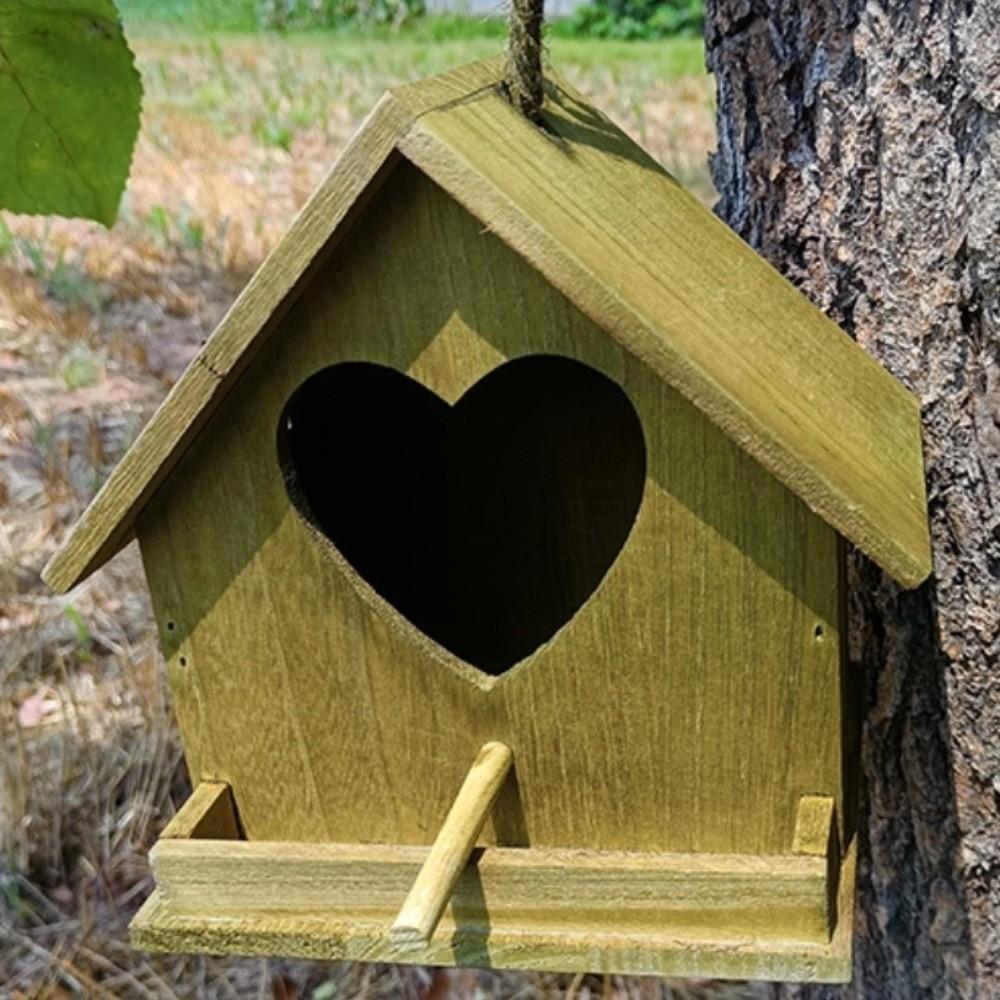 Hanging Bird Nest Box Handmade Parrot Nest House Parrot Breeding Box Garden Decoration