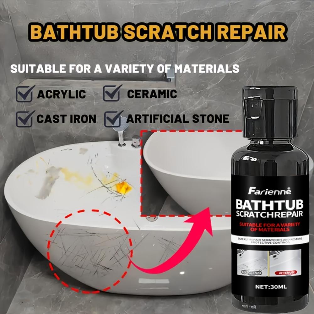 Multi-Purpose Repair Wax - Suitable for Bathtub, Toilet, Ceramic, Acrylic, Resin, Etc., Quickly Covers Scratches and Restores Gl