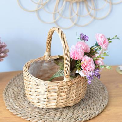 Sepet Konteyner Mükemmel İşçilik Çok amaçlı Rattan Meyve Gıda Bitki Depolama Çiçek Sepeti Ev için