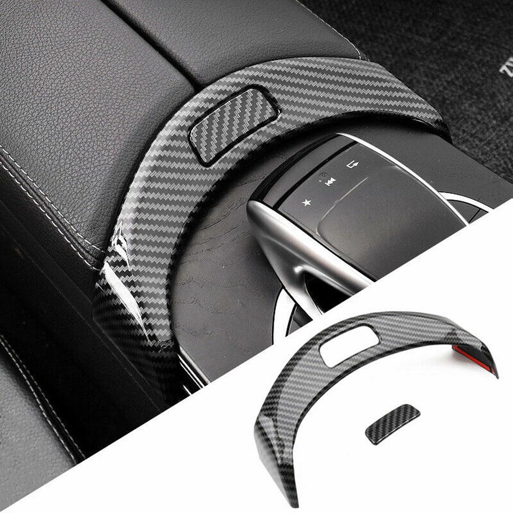 

Central Armrest Box Switch Button Cover Trim Decoration Frame For Mercedes Benz C-Class GLC W205 X253 Car Accessories Piano Black