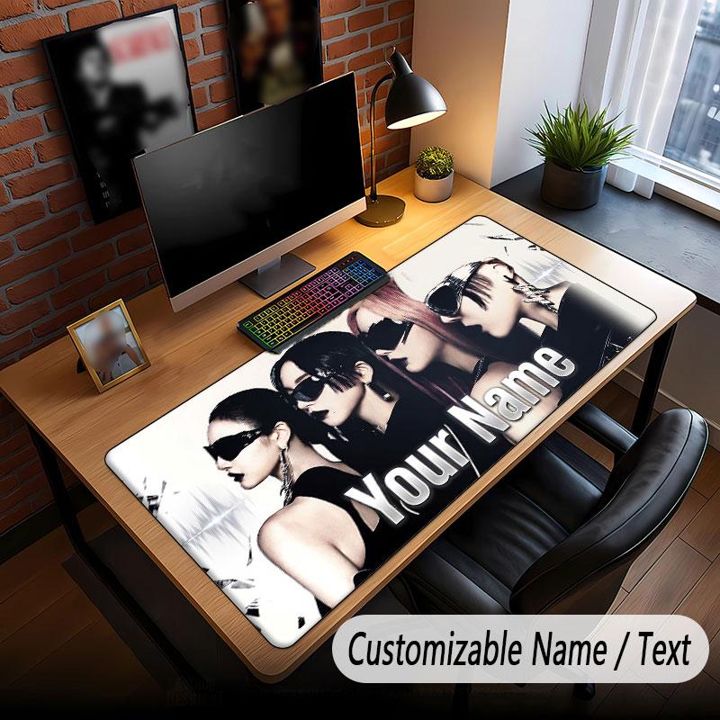 Custom Name Extended Mouse Pad,aespa Gaming Desk Mat For Home Office Desktop Decor