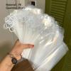 20pcs 20 Silk Sundries Sorting Bag HD Transparent Travel Sock Packaging Zipper Bag  Travel