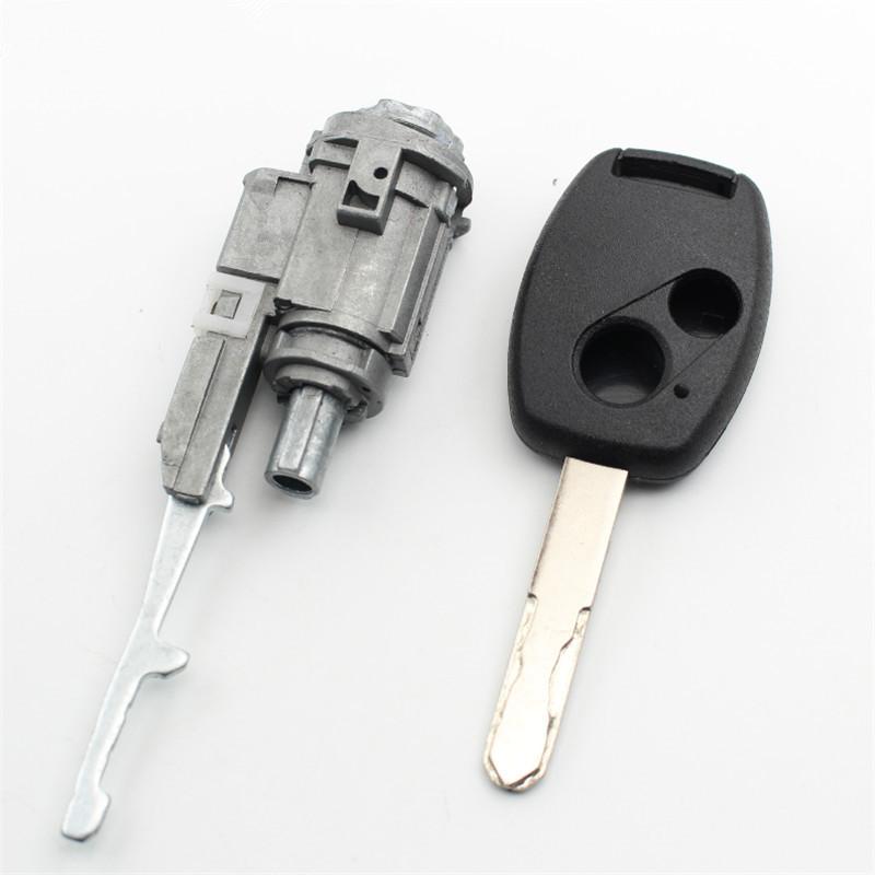 Car Ignition Lock Cylinder For Honda 2003-2011 Accord Fit CRV Auto Ignition Switch Lock Core Barrel With 1Pcs Key 2Button