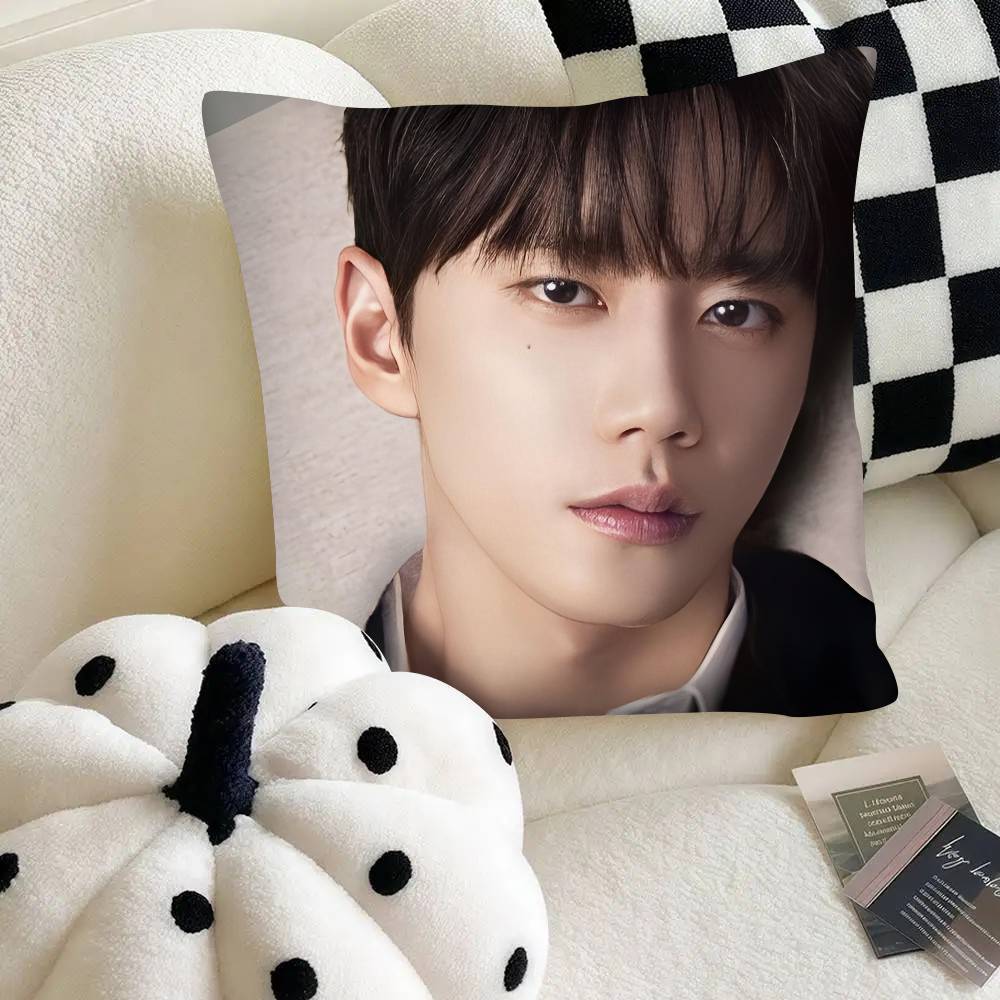 Kpop Hot Singer Lee JJun Young Pillow Case Fashion Square Pillowcase Bedroom Sofa Room Ins Decoration Leisure