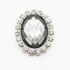 20x24mm Oval Acrylic Rhinestone Flatback Buttons for Handmade Jewelry and DIY Clothing Accessories