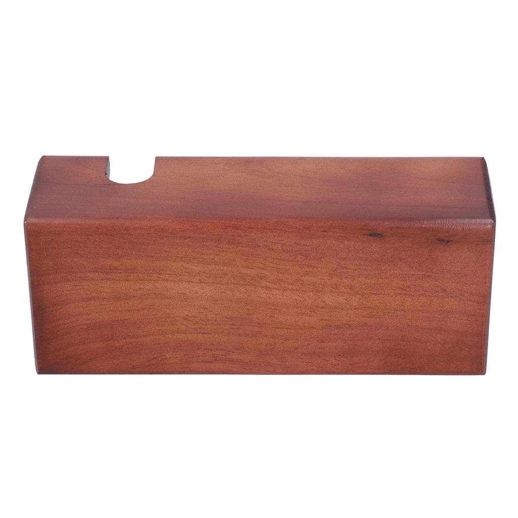 3‑Slots Wood Coffee Tamper Holder Portafilter Storage Stand Tamping Station Coffee Color