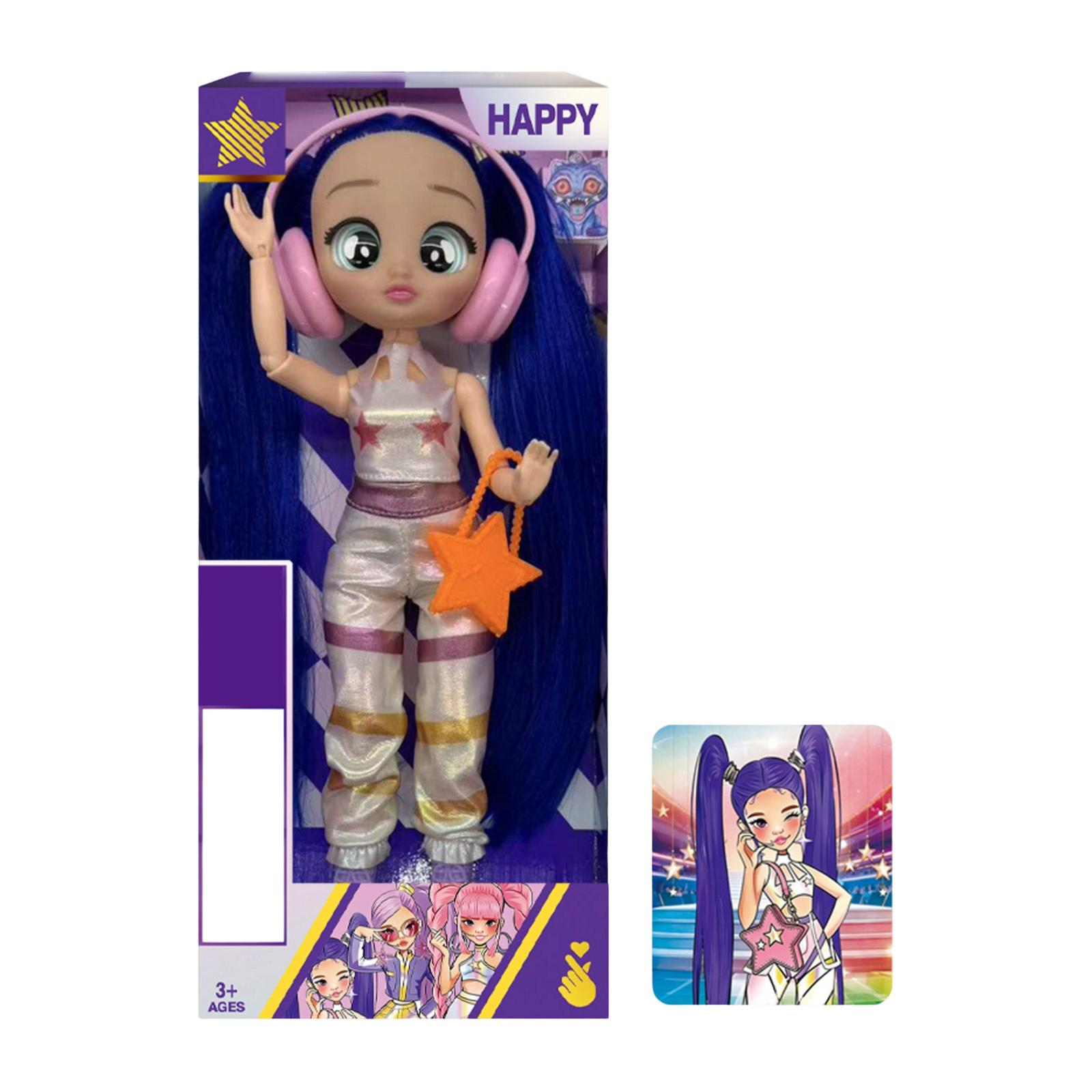

10-inch -body 5D Glasses Girl Group Fashion Doll (standard Version) One Size