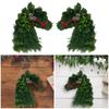 Artificial Christmas Wreath Horse Head Party Decorative Xmas Wreath Holiday Garland for Porch Wall Farmhouse Wedding Fireplace