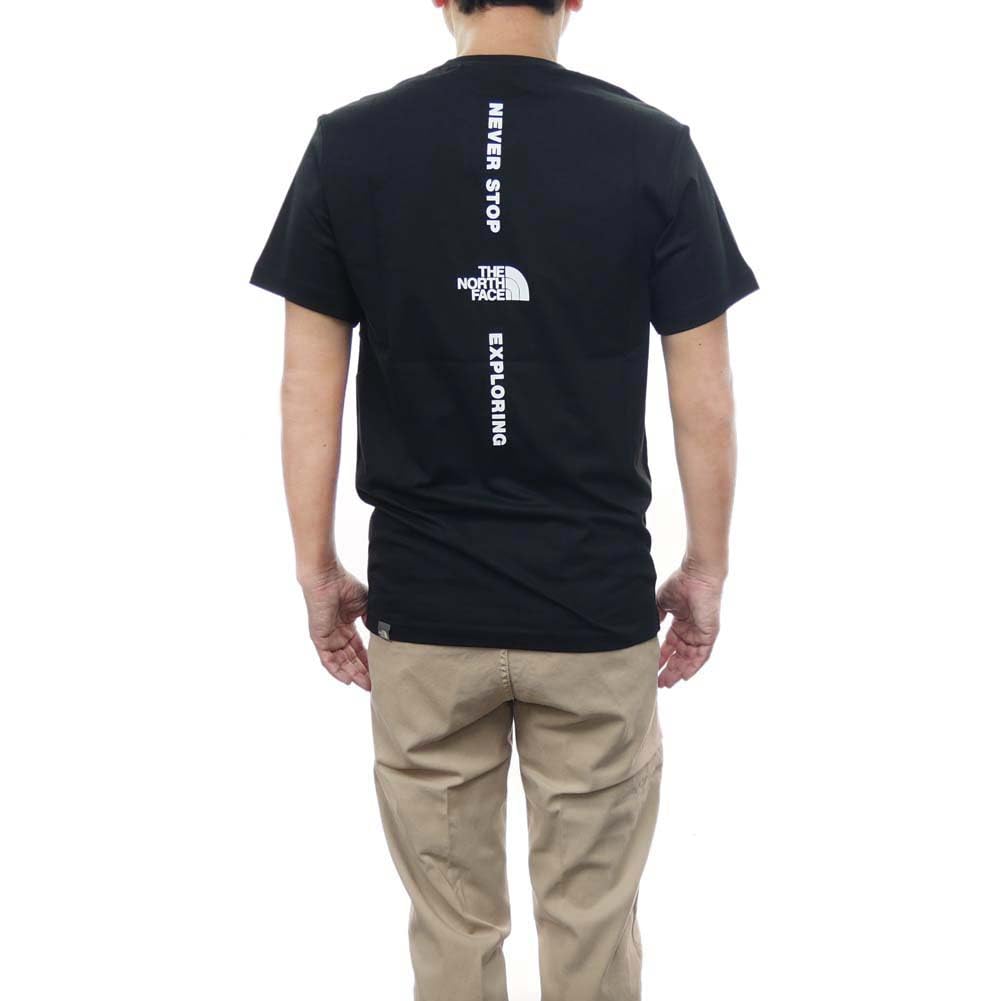 The North Face VERTICA NESTT Crew Neck Size M Men's T-Shirt, Black, (NF0A4CAXN)