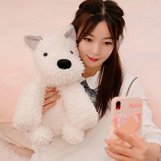 Cute Dog Sleeping Pillow Plush Toy Birthday Gift Soft Comfortable with Full PP Cotton Filling Doll for Boys Girls