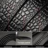 Men's Premium Crocodile Pattern Leather Automatic Belt