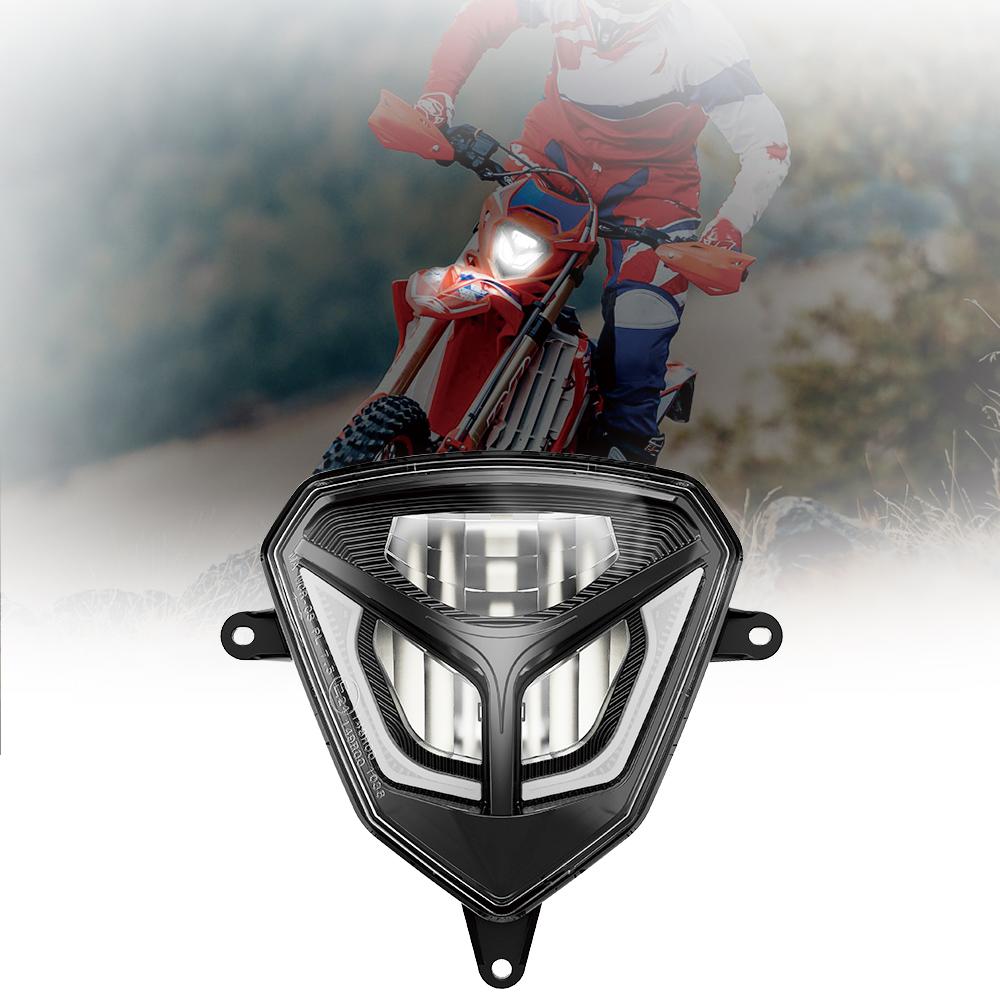 MorSun New Headlight Design for 2020-2022 Beta Enduro Bike Front White DRL Hi/Lo Beam Supermotor Headlights for Beta Enduro RR