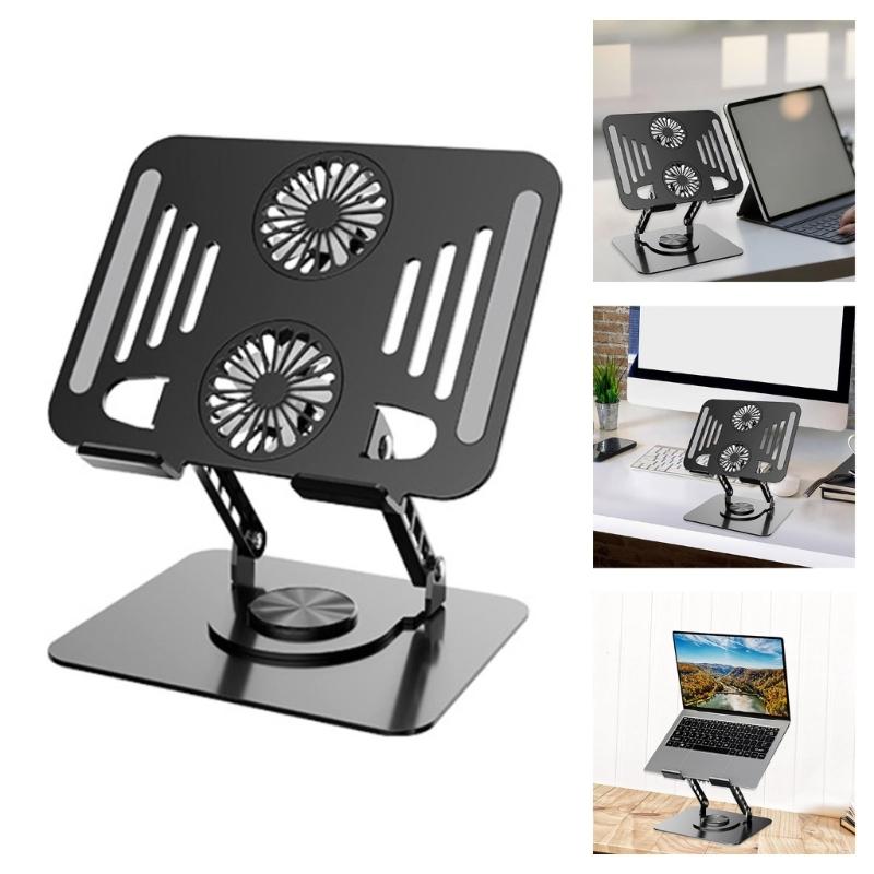 Heavy Base Rotating Computer Stand For Desk Featuring Slip proof Pad And Universal 17.3Inch Device Compatibility