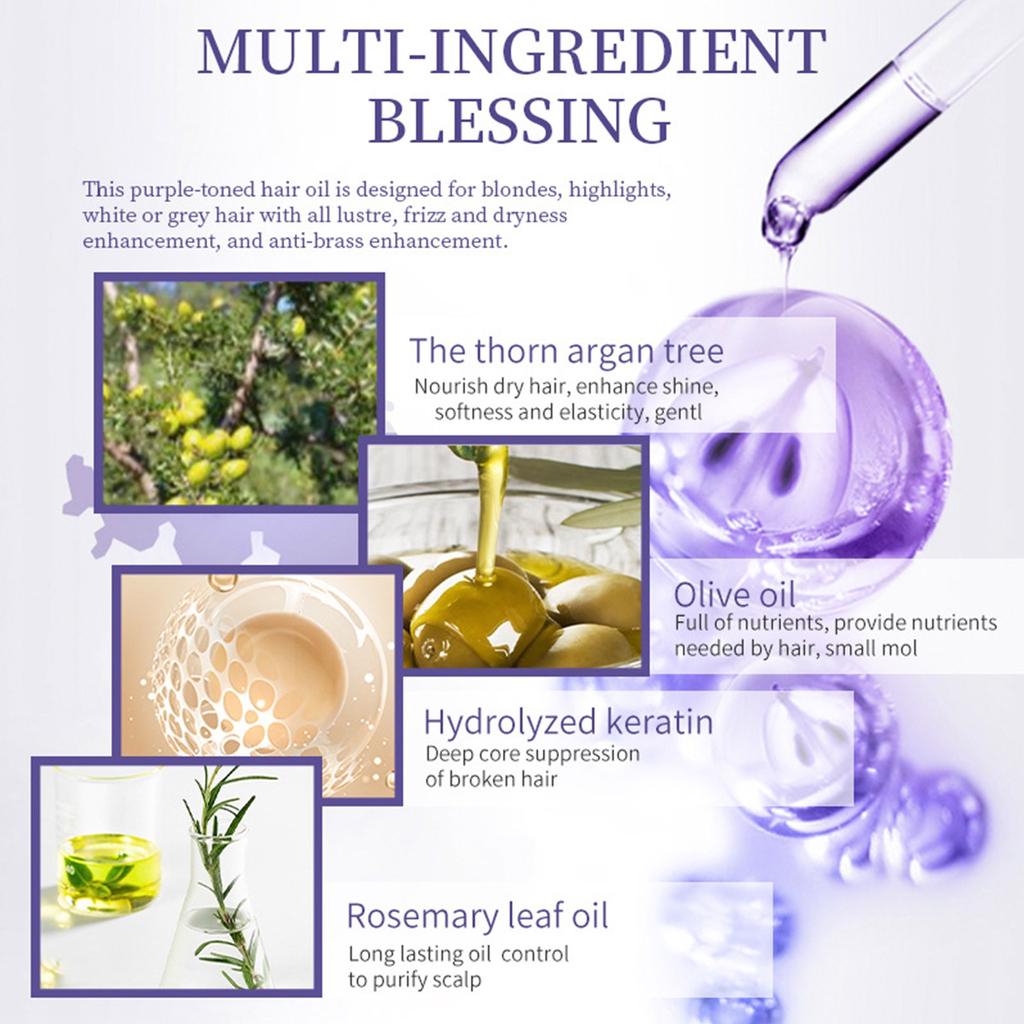 Glossy Oil Mist Hair Oil Nourishing Hair Oil Smoothing Hair Daily Care Moisturizing Hair Care Oil 100ml