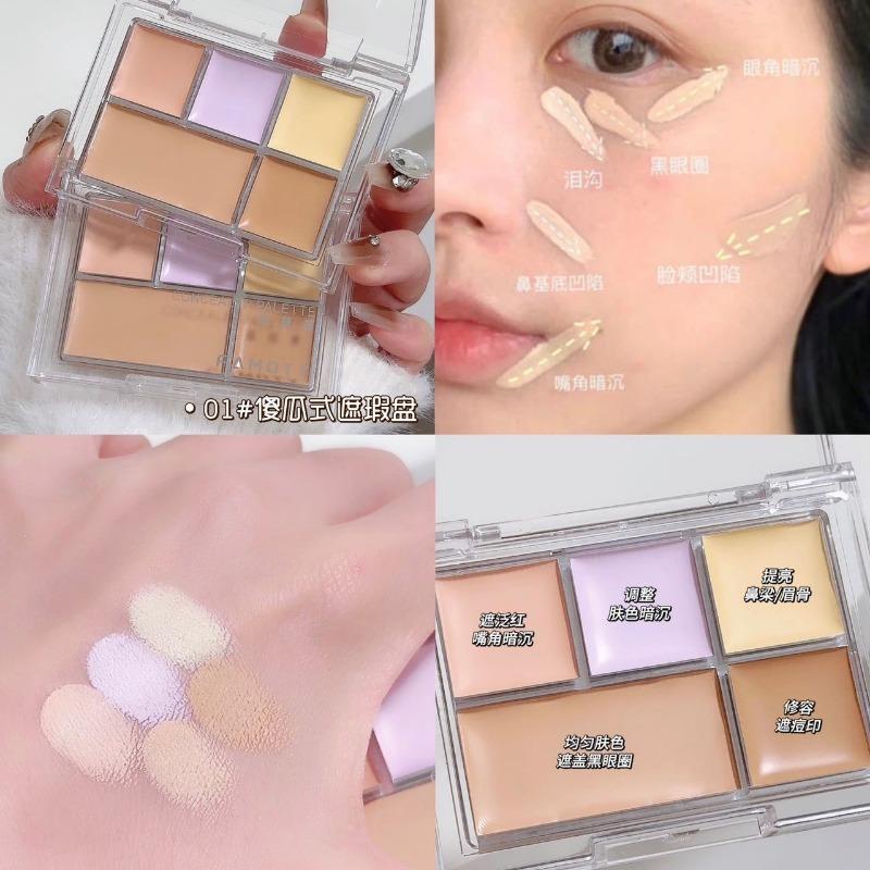 Famoty Concealer Cream For Acne Marks Dark Circles Brightening Makeup For Students