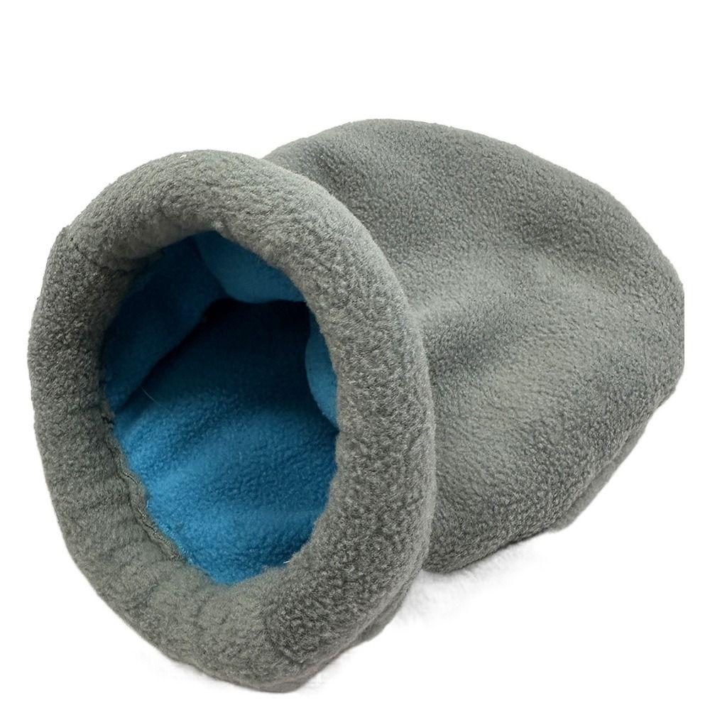 Interaktiver Meerschweinchen-Schlafsack mit Fleece gefüttert Hamster-Versteck Gemütliches Baumloch-Nest Kleines Kaninchen