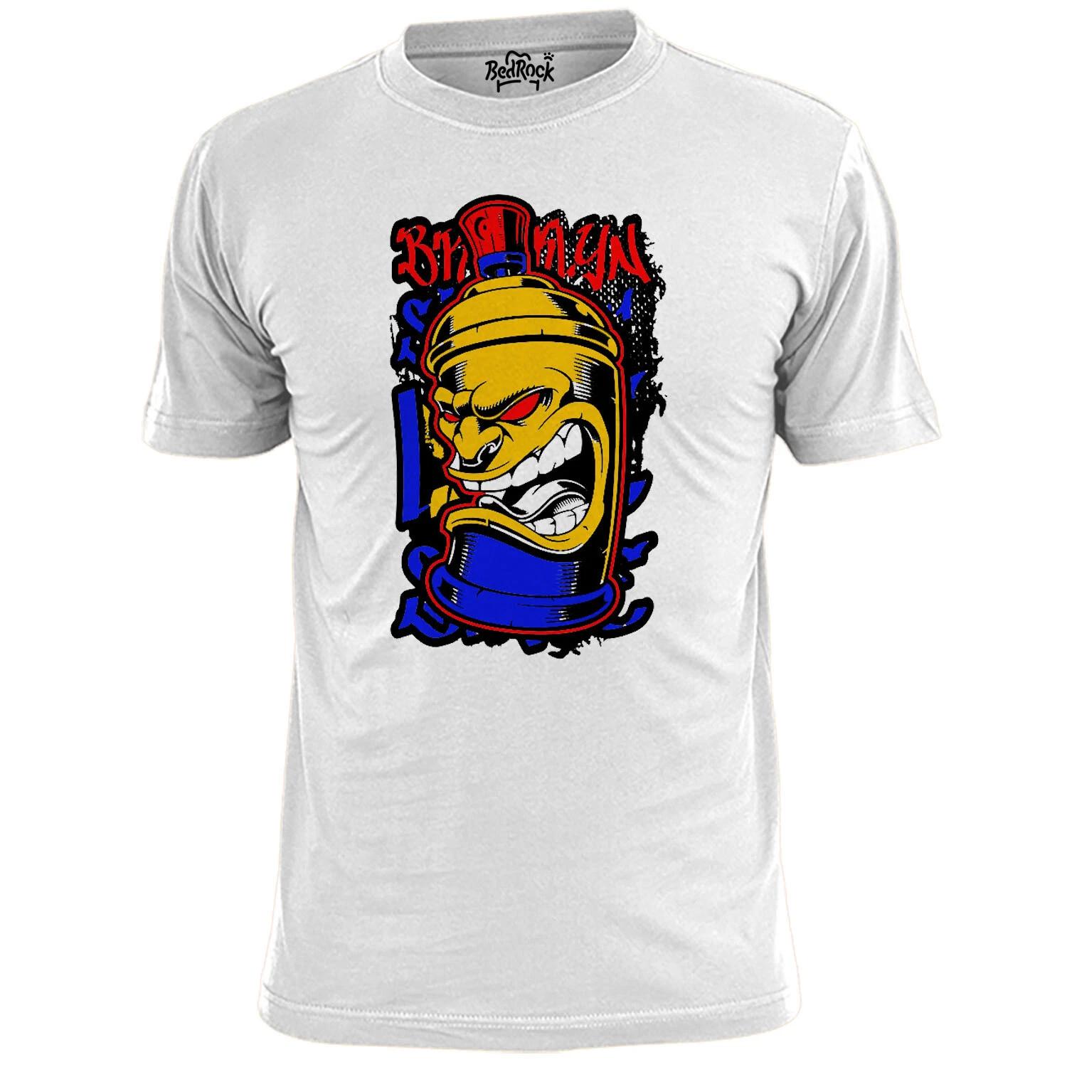 Mens Graffiti Spray Can T shirt Street Art Banksy L