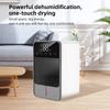 Deshumidificador Pequeño con Pantalla Táctil Digital Función de Descongelación Automática 2 Velocidades de Deshumidificación 6 Ajustes de Temporización Recordatorio de Tanque Lleno