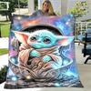 1pc Star Wars Printing Blanket - Soft, All-Season Throw for Office Blanket, Personalized Gift with Adorable Cartoon Design