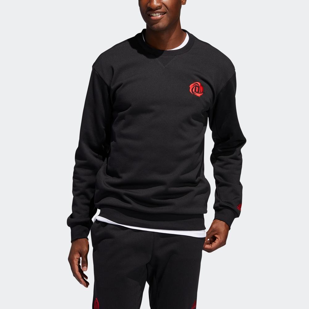 adidas Rose Crew Fleece Warm Lässiger Sportpullover Sweatshirt Herren Sweatshirt Schwarz FP8368