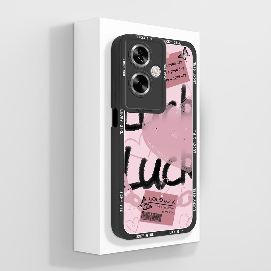 Cute Panda Covers For Oppo A79 5G Case For Oppo A2 5G Full Protection Funda For Oppo A 79 Housing Soft Liquid Silicone Back Capa