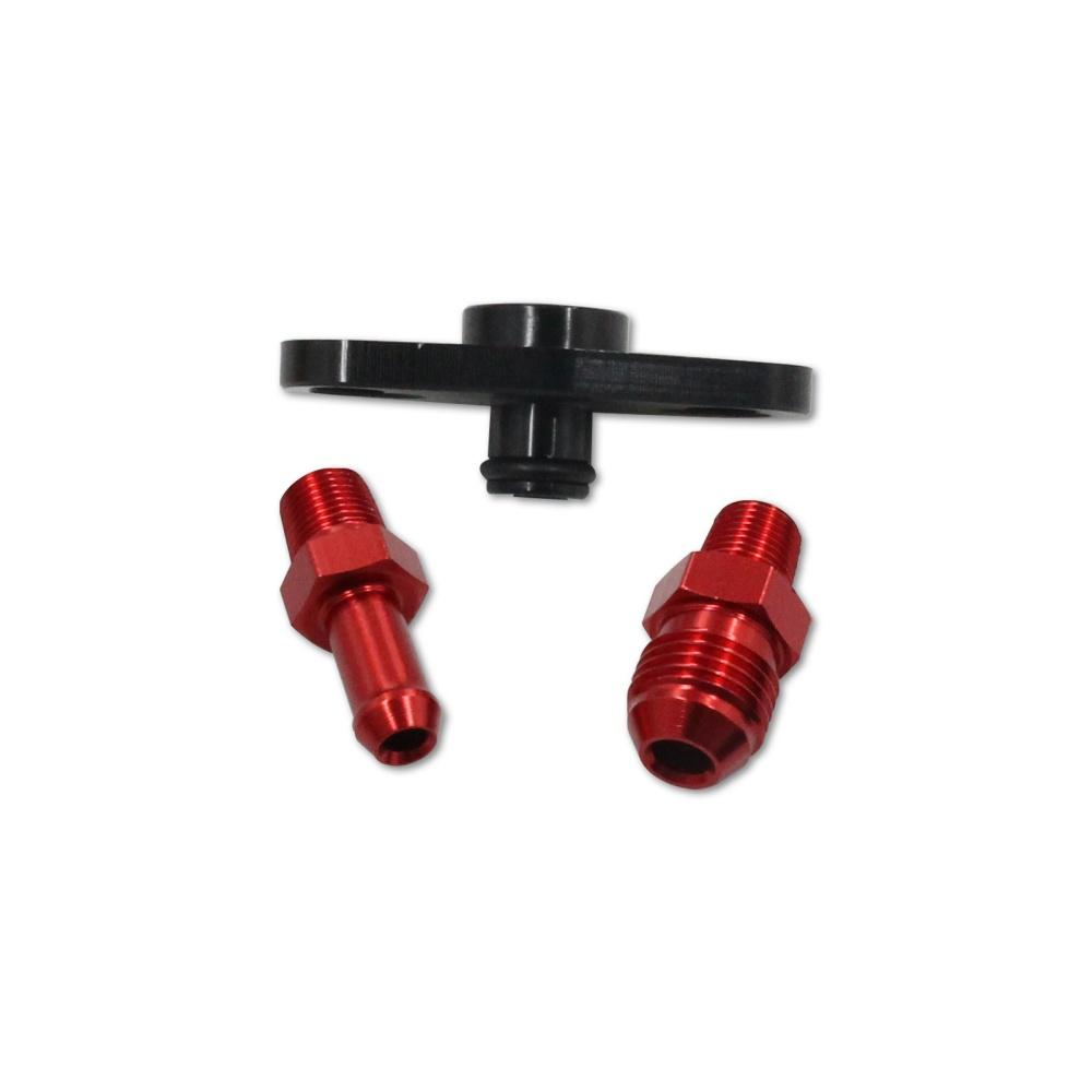 Car Fuel Pressure Regulator Adapter Kit For Nissan Toyota SR20DET 240SX 1/8NPT