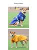 Large Dog Hooded Raincoat with Reflective Strips - Windproof & Waterproof