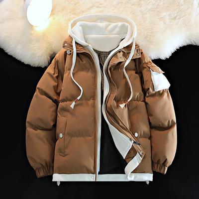 Winter Thickened Men Warm Cotton Coat Male Hood Coat Student Parkas Puffer Jacket