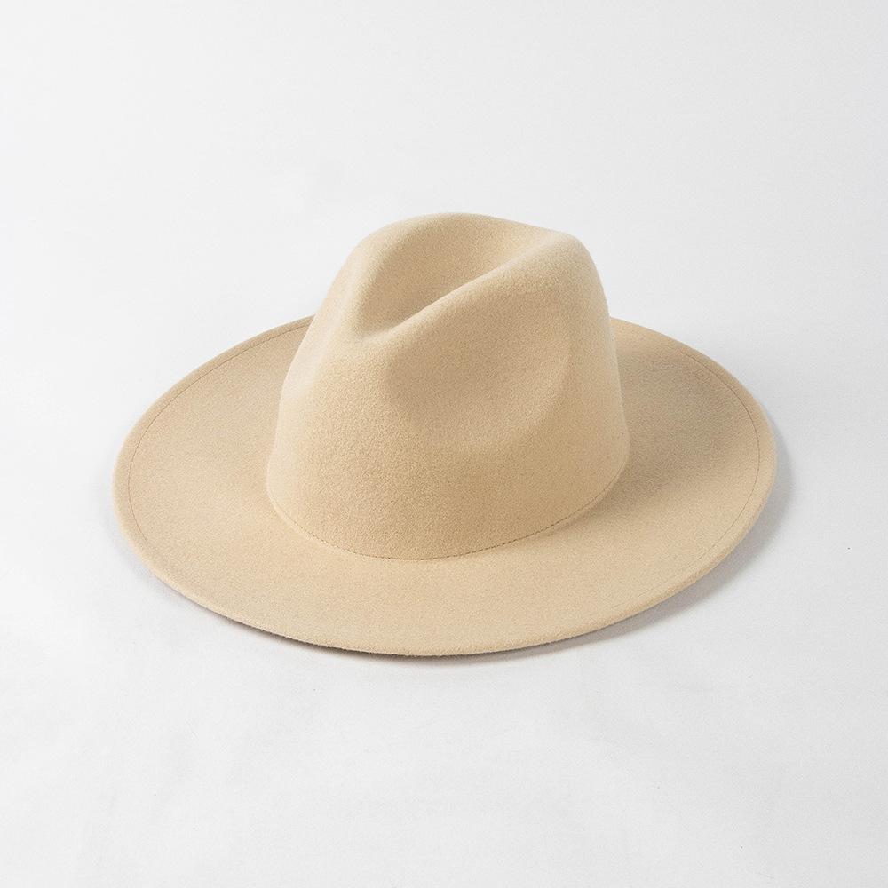 Winter British Wool Felt Cm Big Head Circumference Fedoras Hat Men Women Leisure Panamjazz Hat