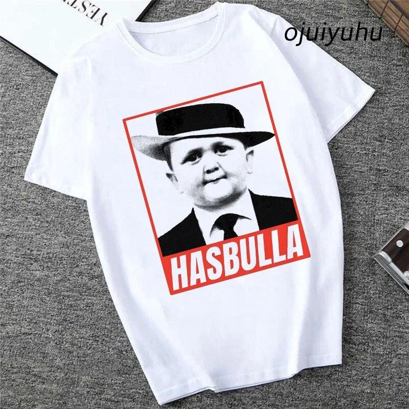 Team Hasbulla Shirt 2024 Damen Kawaii Grafik Hasbulla T-Shirt Unisex Grunge Lustiges Cartoon T-Shirt Mode Niedliche Oberteile Unisex 90er