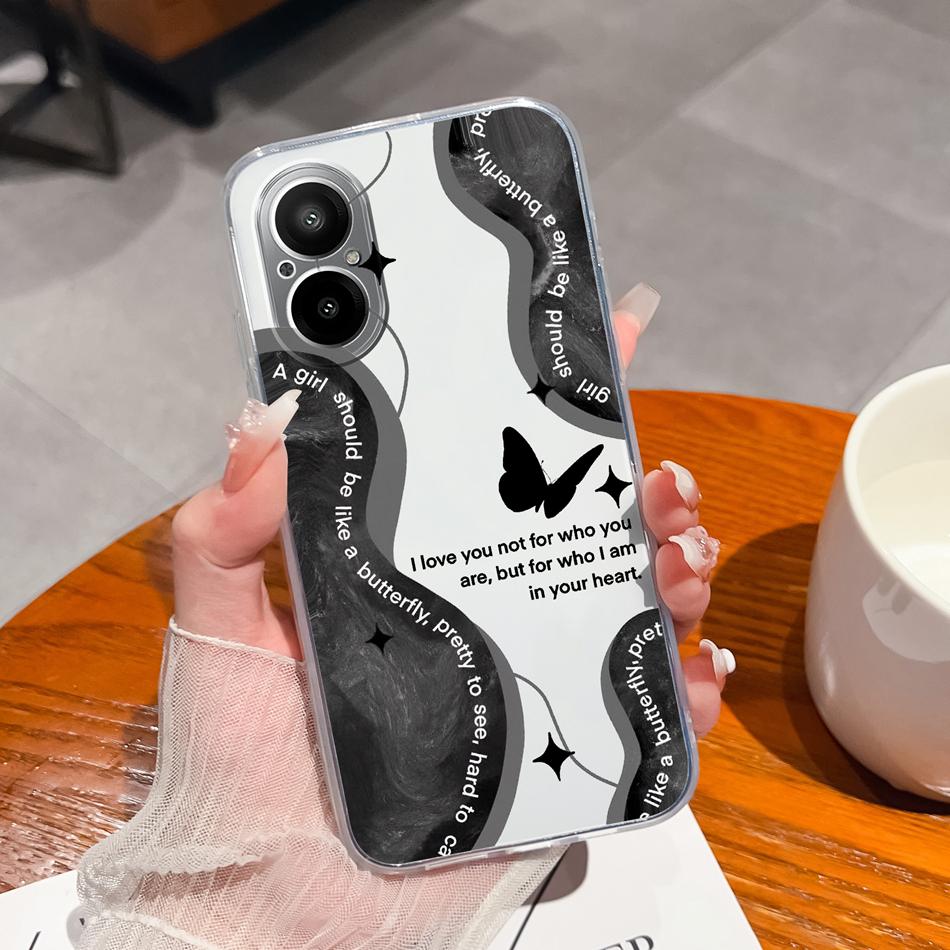 

Clear Case For Realme C67 4G Ink Painting Soft TPU Slim Silicone Anti Drop Phone Back Cover For OPPO Realme C 67 Protector Funda Realme C67 (4G)