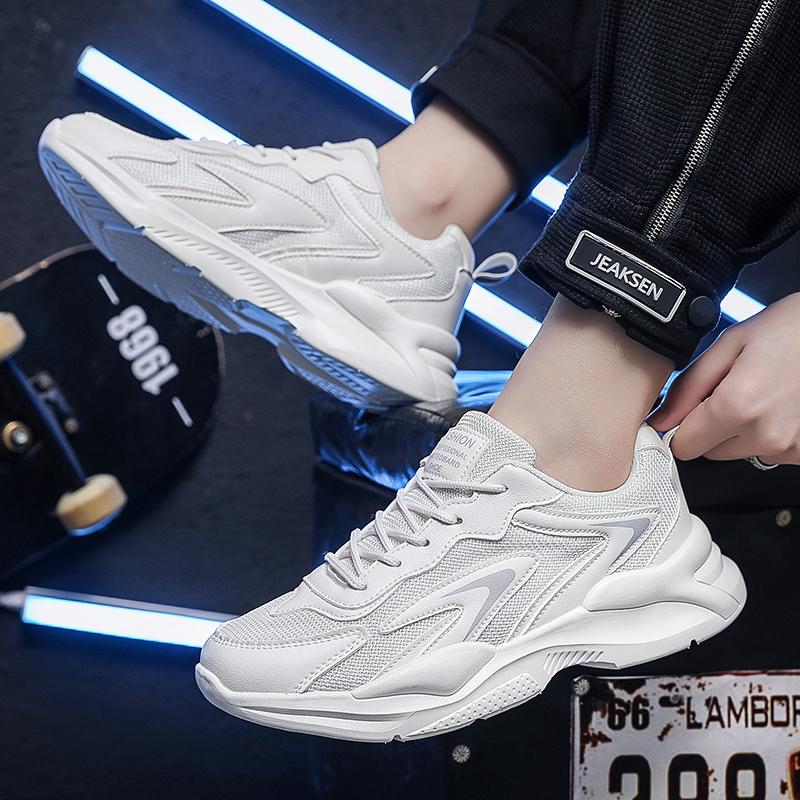 Fashion Breathable Running Sneakers Mesh Men Casual Shoes Comfortable Men Sports Shoes Lightweight Soft Anti-slip Walking Shoes