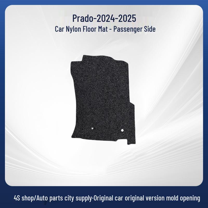 Toyota Prado 2024-25 Black Nylon Velour Car Mats