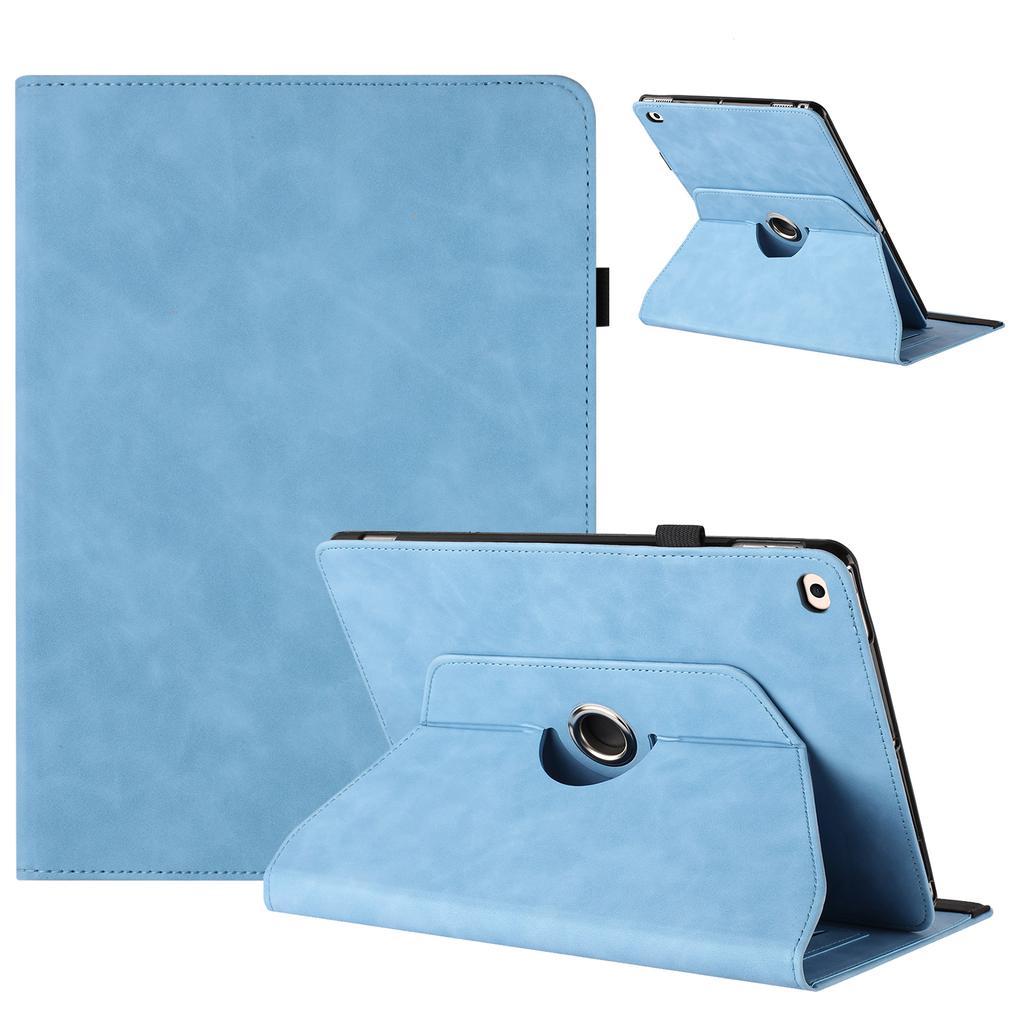 Tablet Case for iPad 9.7-inch (2018)/(2017)/iPad Air 2/Air (2013) Rotating Stand Solid Color PU Leather Cover