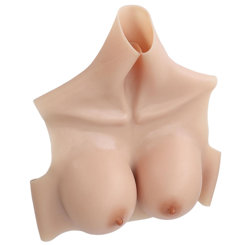 Mastectomy Prosthetic Chest Realistic C Cup High Elastomer Soft Silicone Prosthetic Chest Color 1