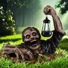 1 ks Halloween Zombie lucerna Plazivá hororová dekorace zahradní strašidelná LED světla atmosféra dekorace se světelnou sochou ozdoby