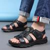 Fashion New Fashion Summer Leisure Men Shoes Beach Sandals High Quality Genuine Leather Sandals Soft Large Size Men's Sandals Size 38-44