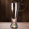 Gold Foil Beer Cup High Appearance Large Capacity Crystal Glass Household Transparent Beer Cup Creative Thickened Wine Glass Set
