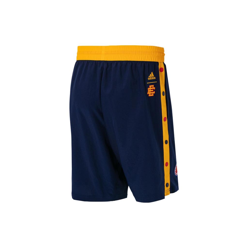 Men's adidas Ee Mcd Short2 Side Lacing Large Logo Basketball Shorts Navy Blue HB0738