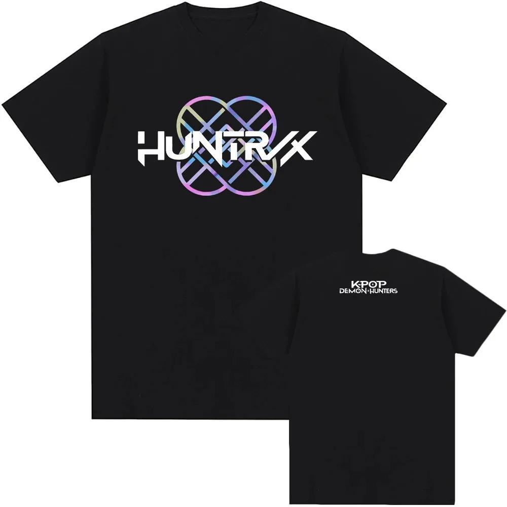 KPop Demon Hunter T-Shirt Summer Cotton Trend Loose T-Shirt Unisex Street Hip Hop Fashion Casual T-Shirt Oversized T-Shirt